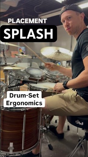 Splash Cymbal ERGONOMICS & Placement #splash #ergonomics #drumlesson #drums