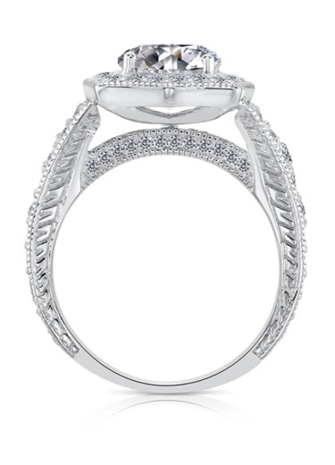 CZ ROYAL SQUARE Solitaire Engagement Ring in Sterling Silver - Etsy