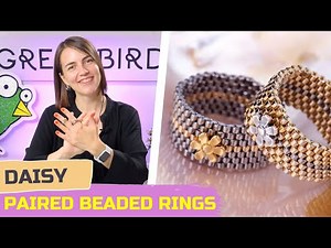 Peyote Stitch Delica Beaded Paired Rings Tutorial