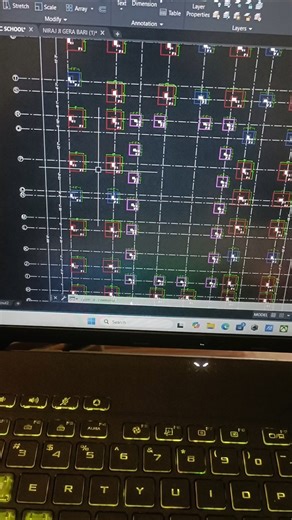 Footing Plan | AutoCad | Civil Engineering | AutoCad Tutorial #civilengineering #trendingshorts