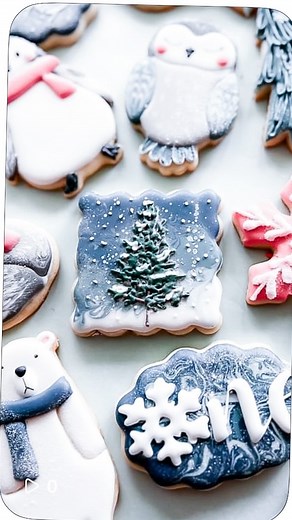 16K views · 2.2K reactions | Snowy Christmas❄️ Throwback Thursday… I made this magical little snowy cookie two years ago for a wintry set, and it still makes me smile. ❄️✨ One of my all-time favorite Christmas cookies. Cutter by @cameliacutters Dazzle Dust by Cake Craft #christmascookies #cookiedecoratingvideo #wetonwetcookies #christmastreecookies | Oh Baby Bakery | Facebook
