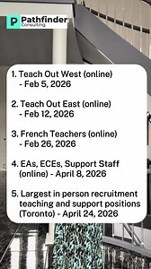 Teacher Recruitment Update (Canada) If you’re a qualified teacher exploring opportunities in Canada, upcoming teacher recruitment fairs are opening doors to school boards actively hiring k-12 and support staff. This event is organised to help Canadian school boards connect with qualified teachers, particularly for French-language teaching roles, and to explain current and upcoming hiring needs. These recruitment fairs are typically used by school boards to: • Share available and future teaching 