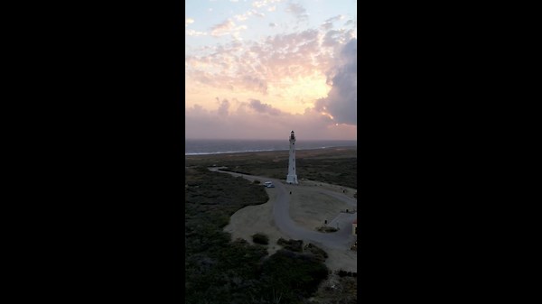 Flight Over Paradise: Drone Explores Iconic Aruba Landmarks.
