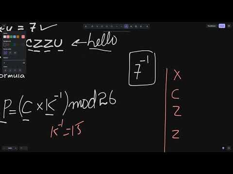 Multiplicative Cipher Decryption