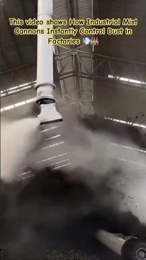 How Industrial Mist Cannons Instantly Control Dust in Factories 💨🏭