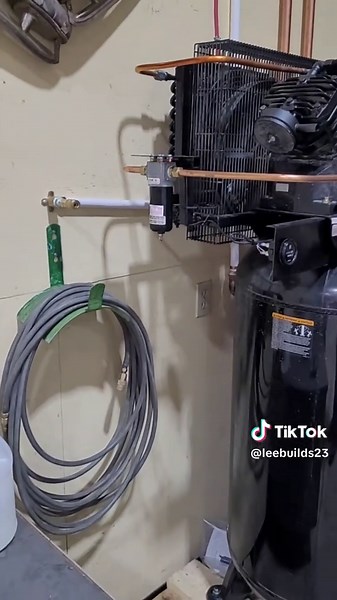 Shop Air Side Quest: Compressor Condenser Setup