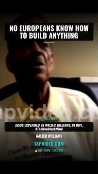 Walter Williams: Africans Built the First Church Because Europeans Couldn't Build