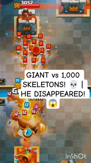 GIANT vs SKELETON ARMY: The Ultimate Trap! 💀 (Clash Royale)#ultimateattack #giant #skeletonarmy