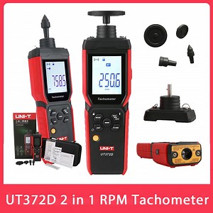 UNI-T UT372D Tachometer Digital RPM Meter 2 in 1 Laser Non-contact & Contact Tachometer Professional Rotational Speed Meter - AliExpress 1420