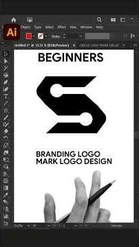 Adobe Illustrator 2026 Tips – Modern Minimal Logo Design Process #zakkigraphics #shorts