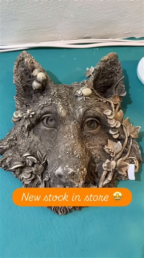 GlobalTribeCrystals on Instagram: "New stock of Green Men statues, wall plaques and much more. Come and see for yourself 🤩🥳🙌✨ #greenman #wallplaque #wolf #owl #triplemoon"