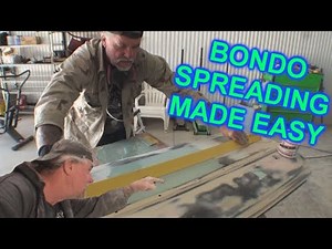 How To Spread Bondo - Auto Paint And Body Tech Tips