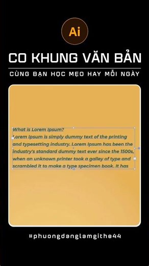 Co khung văn bản tự động trong Illustrator | Automatically resize text frames in Illustrator