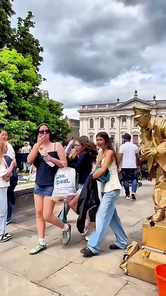 They did not fancy a drink 🤣.#valentinethestatue #londonlevitatinggoldman