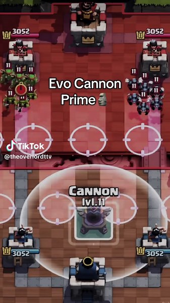 The evolution cannon was Very Very Very strong on release it did insane dmg and had an incredible range.. #clash #clashroyale #prime #evo #cannon