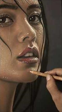 🌹WOW! Realistic Drawing! Joy in the Rain💖 #shortsart #shortsdrawing #shortsfeed #shorts #short #art