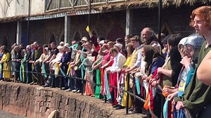 Robin Hood and his merry band of 150 extras hit Kryal Castle today to film The Siege, a medieval action film. Our behind the scenes look: | The Courier
