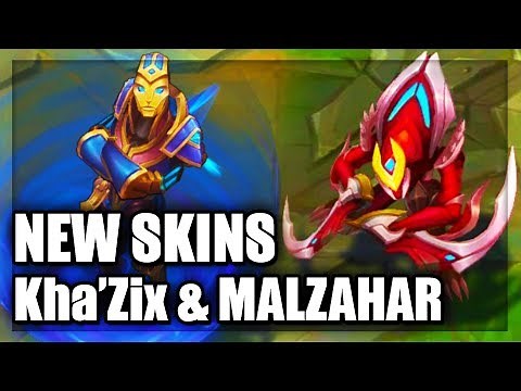All New Skins Championship Kha'Zix & Hextech Malzahar Skins Spotlight (League of Legends)