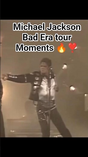 Michael Jackson Bad Era Tour Moments 🖤🔥#MichaelJackson #BadTour #BadEra #MJ #KingOfPop