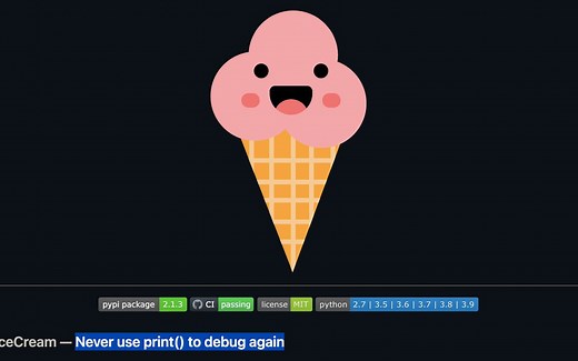 【Python】用 IceCream🍦 简单调试程序