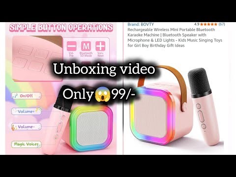 Mini speaker box with mic ll unboxing video #video #unboxing #mic #speaker