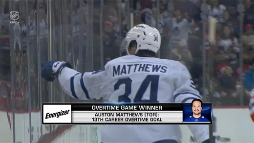 Energizer OT Winner: Auston Matthews