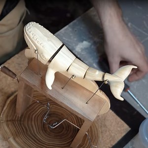 3.1M views · 10K reactions | Making a mechanical whale out of wood | MetDaan DIY | Facebook