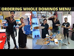 I Ordered THE ENTIRE DOMINOS MENU 😹 *CHallenge* | Gauravzone