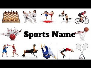 Sports Names/ 50 Sports Name and picture in English/ sports and Games Names vocabulary