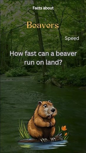 Beaver Fact 22 - How fast can a beaver run on land?
