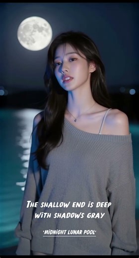Full moon pool vibes are breaking me - 'MIDNIGHT LUNAR POOL' 🌕 #emotional #visual