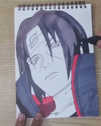 Itachi Uchiha || step by step || tutorial #drawing #art #anime #itachiuchiha #forbegginer #tutorial