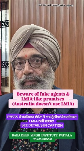 @baba_deep_singh_institute_55 on Instagram: "Australia Caregiver – quick, clear overview 🇦🇺 Australia does not have a direct “Caregiver visa” like Canada, but caregivers can work and later settle through aged care, disability support, or nursing pathways. Common Caregiver Job Titles Aged Care Worker / Personal Care Assistant (PCA) Disability Support Worker Home Care Assistant Nurse (EN / RN) Main Visa Pathways Temporary Skill Shortage (Subclass 482) Employer-sponsored Experience + English requ