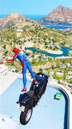 GTA 5 Spiderman Epic Jumps Compilation(GTA V Fails Funny Moments)