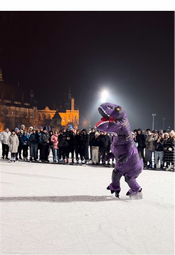 T-Rex Tries Ice Skating: A Hilarious Adventure