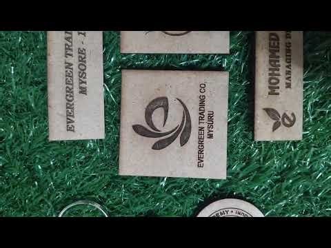 wooden rectangle badge with pin , square magnet & keychain