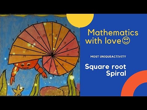 Art Integeration|| Square Root spiral || How to construct || In love with Maths