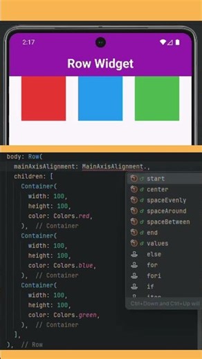 Widget of the Day #2 – Row (Flutter Shorts)