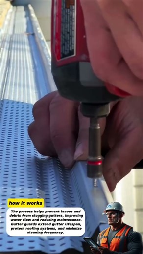 Gutter Guard Installation Using a Cordless Drill | Roof Protection System