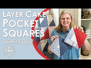 FREE Layer Cake Pocket Square Quilt Pattern | Shortcut Quilt Tutorial | Fat Quarter Shop Tutorial