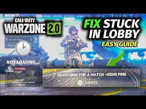 HOW TO FIX BEING STUCK IN THE LOBBY ON WARZONE 2 | Cant Join Lobby Fix for COD Warzone 2