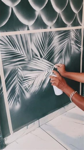 New Spray Painting Texture Design By Acrylic Spray Paint #art #wall #texture #3d #spray #shorts