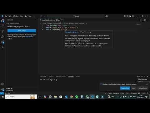 PARTE 1: Tu Primer Programa en Python | Calcula el año en que cumplirás 100 🎉 (Paso a Paso)