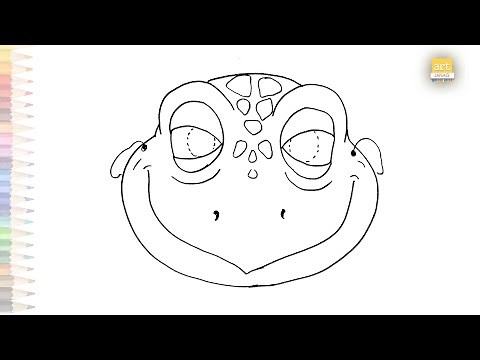 Turtle mask very easy | How to draw Turtle mask step by step | Mask drawing | drawing tutorials