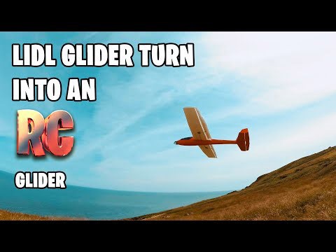 Lidl glider RC modification with folding propeller