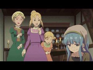 Coughing Anime girl - choking on fireplace ashes