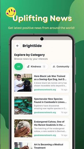 BrightSide App | Your Daily Dose of Good News & Positivity