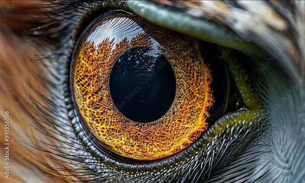 hawk eye close-up, eye of the female Eurasian Sparrow hawk, Accipiter nisus, Close Up.