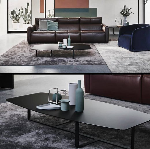 Enveloping design and stunning visual impact: combine our Galaxy sofa with the sinuous look of our Logos armchair and the timeless style of our Plissè bookcase. | Natuzzi