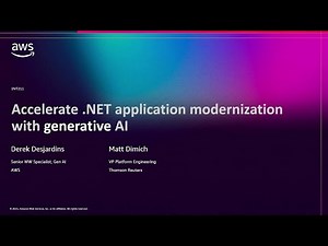 AWS re:Invent 2025 - Accelerate .NET application modernization with generative AI (DVT211)